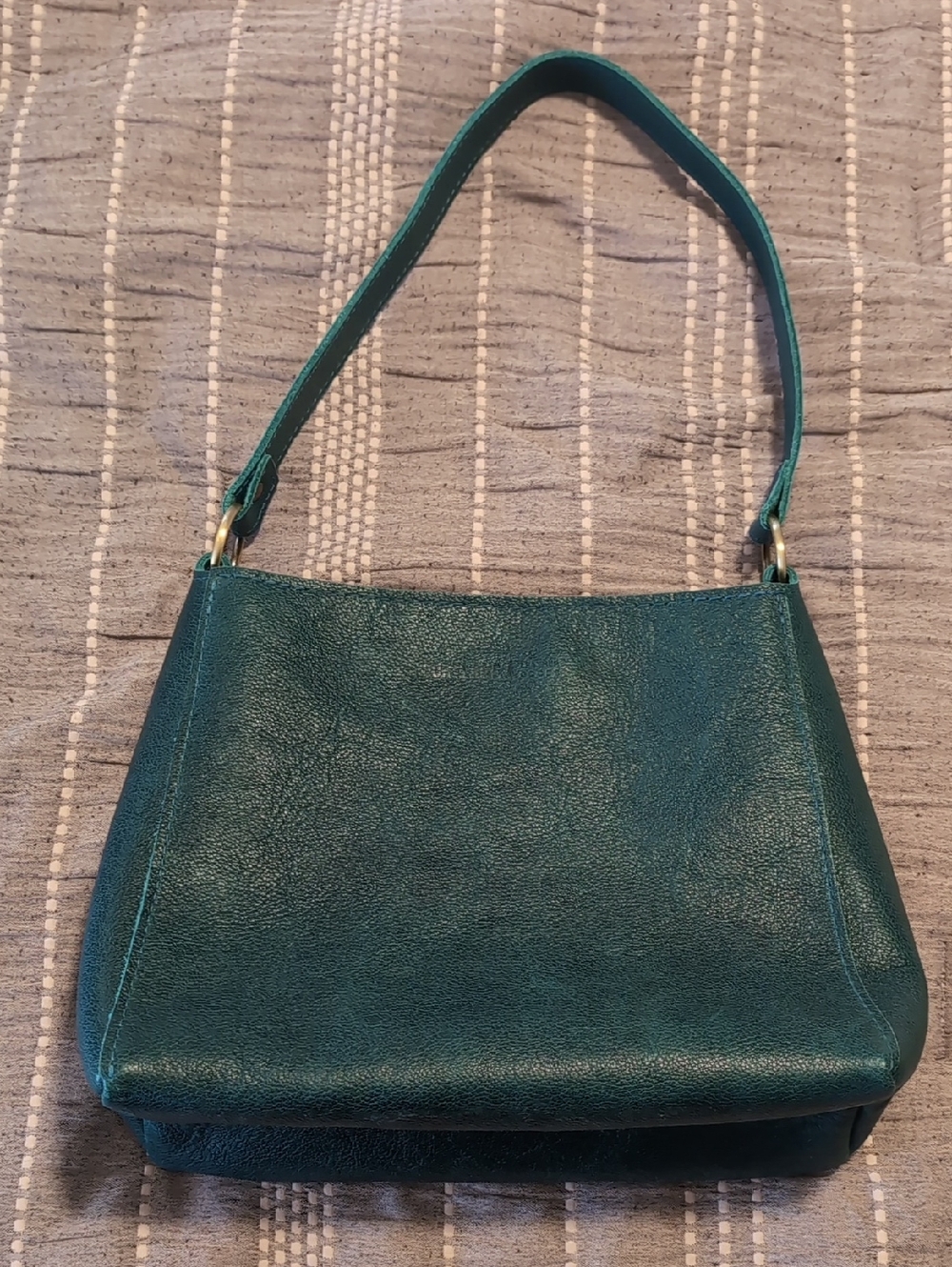 Portland Leather Triangle - Sea Glass